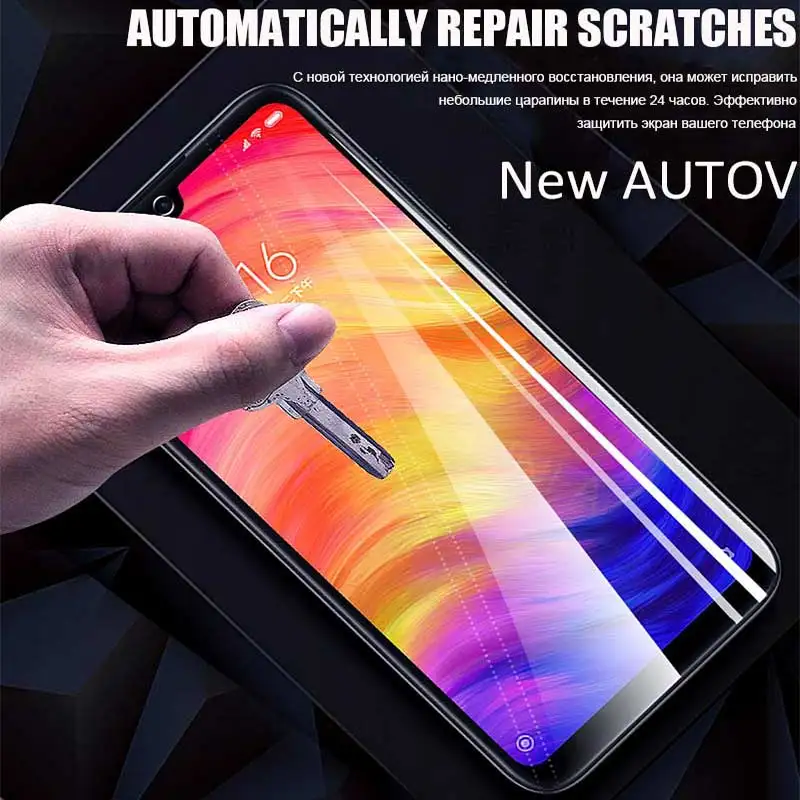 20D Защитная Гидрогелевая пленка полное покрытие для Xiaomi Redmi Note 8 5 7 Pro 4x Защита