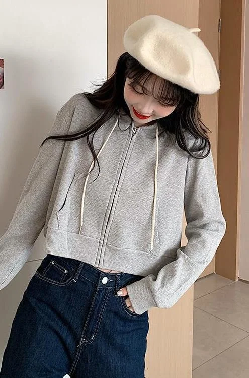 Живой новый корейский модный супер популярный свободный свитер с капюшоном |