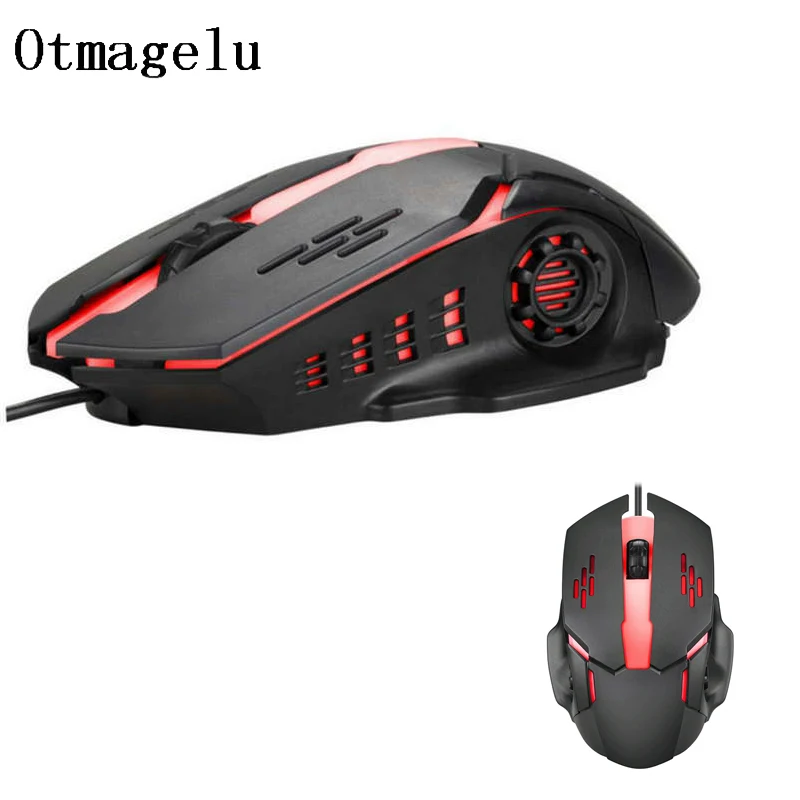 Профессиональная Проводная игровая мышь 7 цветов красочная подсветка 1200 dpi