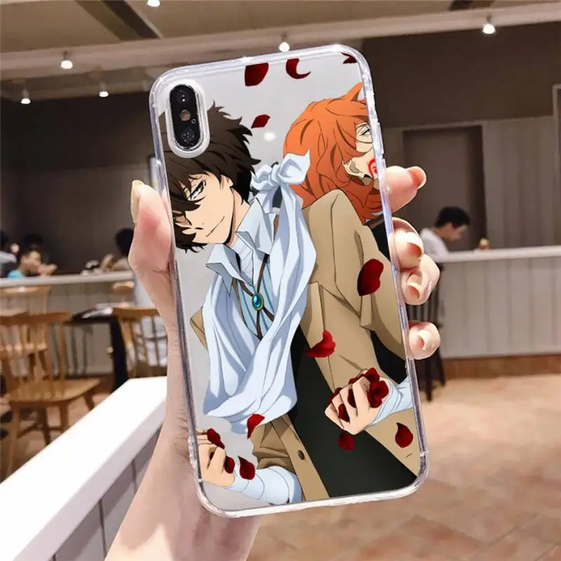 

bungou stray dogs Japan anime Phone Case Transparent soft For iphone 5 5s 5c se 6 6s 7 8 11 12 plus mini x xs xr pro max
