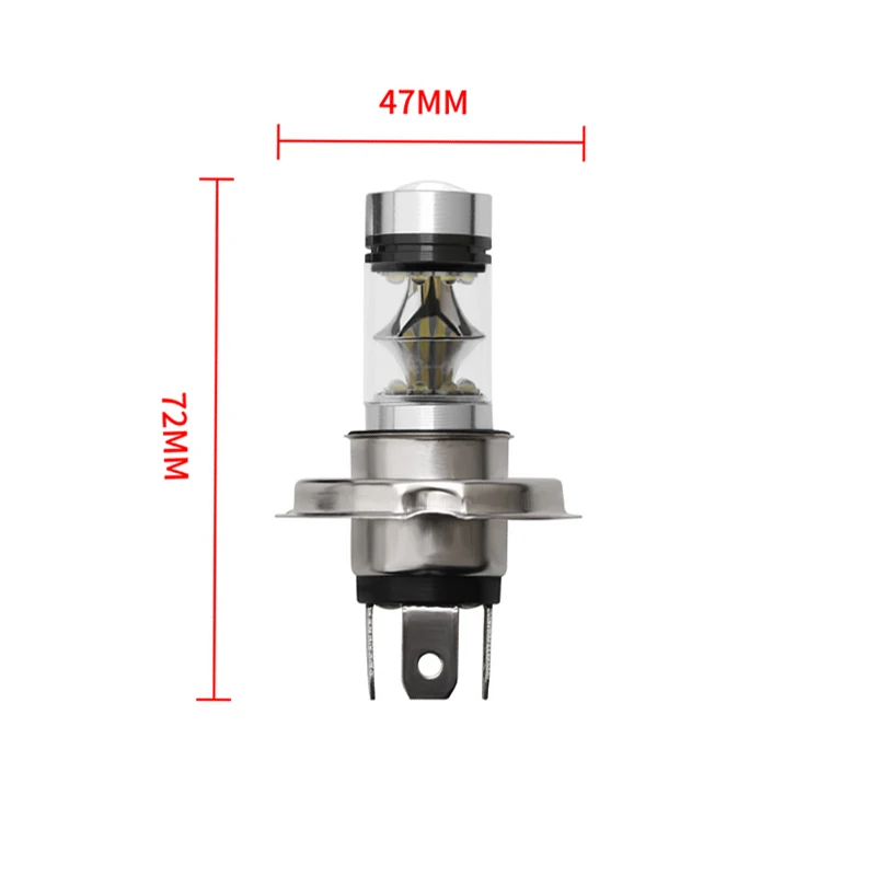 Автомобильный головной светильник противотуманный лампа H4 светодиодный 6000K 100W 20