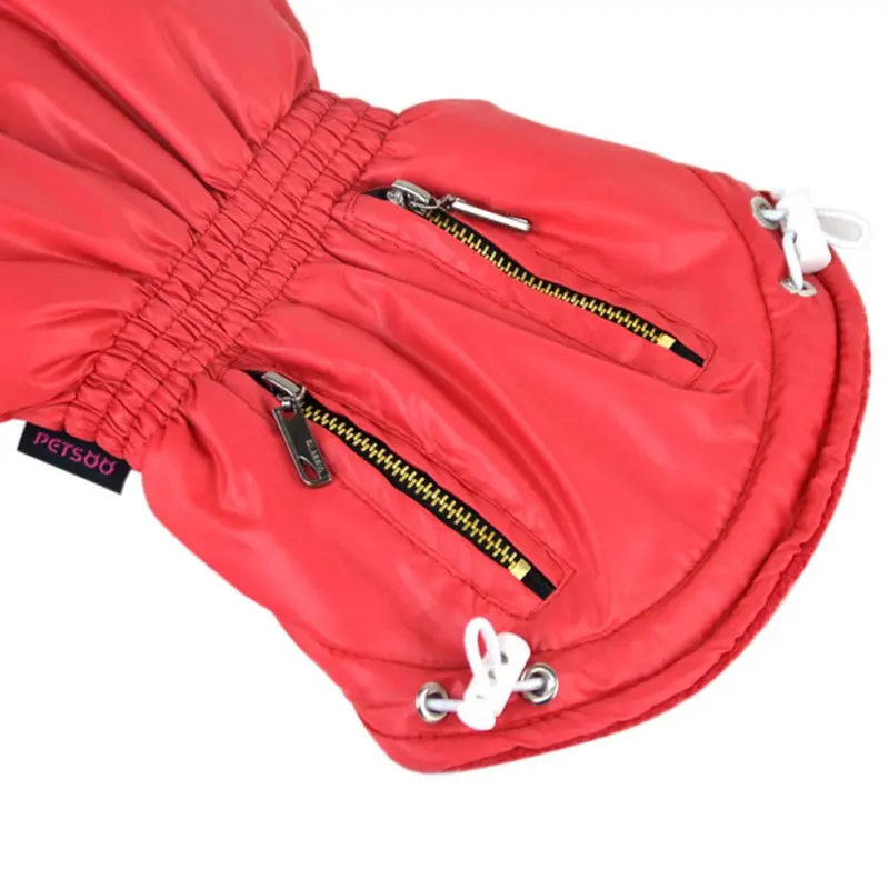 Одежда для собак на осень и зиму пальто толстая одежда золотой серебряный цвета