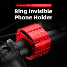 Aluminum Alloy Bike Phone Holder Bicycle Stand Portable Ring Folding Phone Bracket For Bike Accessories Motorcycle Accessories Aluminum Alloy Bike Phone Holder Bicycle Stand Portable Ring Folding Phone Bracket For Bike Accessories Motorcycle Accessories