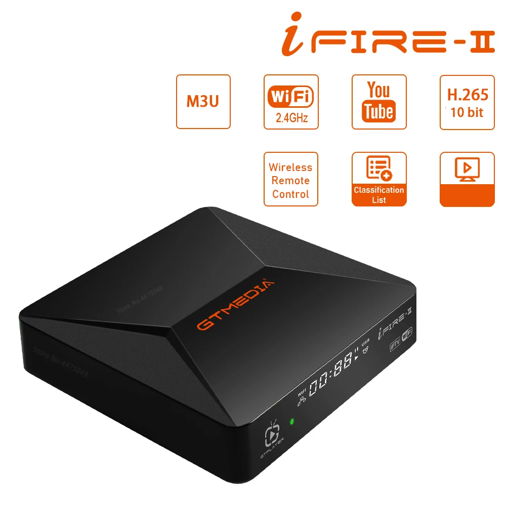 

Новая ТВ-приставка GTMEDIA Ifire 2 H.265/HEVC 10 бит/Встроенный 2,4G wifi/Bluetooth пульт дистанционного управления/Интернет онлайн фильмы M3U ТВ-приставка