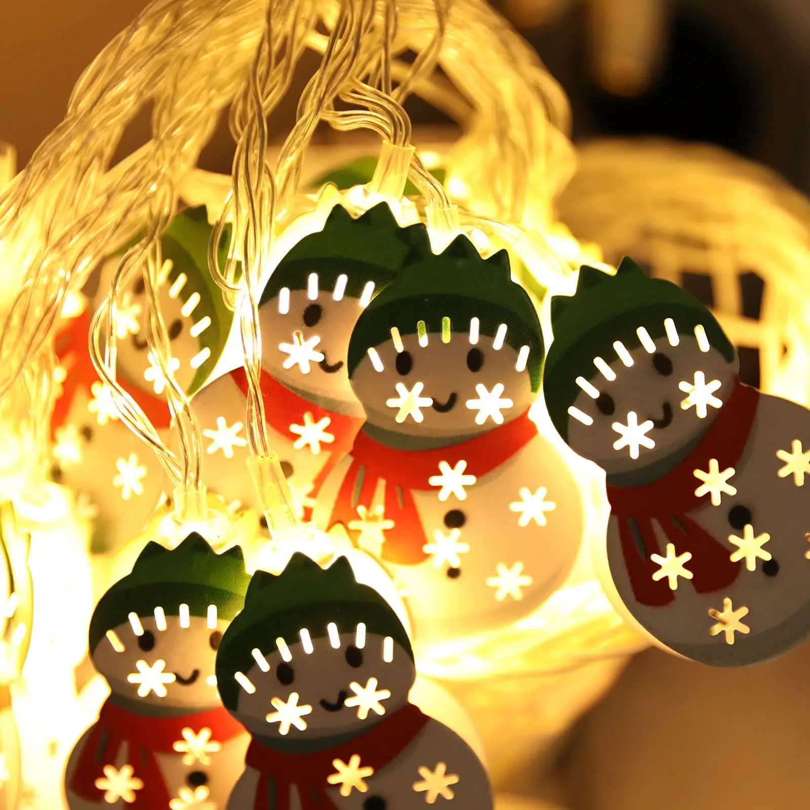 

20LED Christmas Decor Lights Christmas Tree Decoration String Holiday Party Garden Decoration Warm White Christmas Ornaments