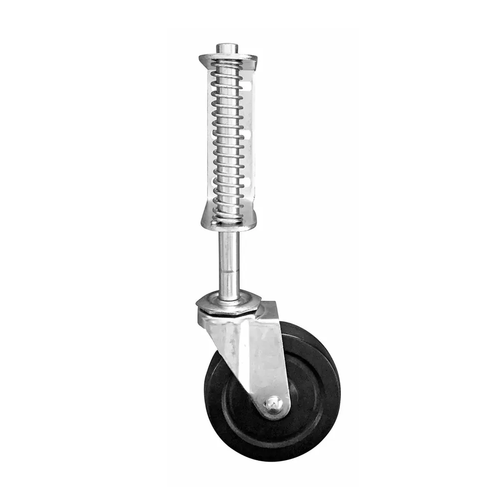 

Furniture Casters Wheels 4inch Rubber Swivel Wheel Universal Door Spring Loaded Gate Caster Replacement Safe Rollers Furniture