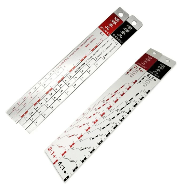 

Standard Car Paint Ruler Paint Mixing Tool Ruler Paint Tool Suitable for Cars