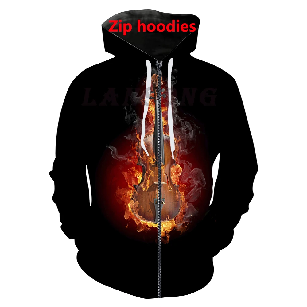 Футболка с рисунком скрипки и огня 3d модные мужские толстовки штаны забавная