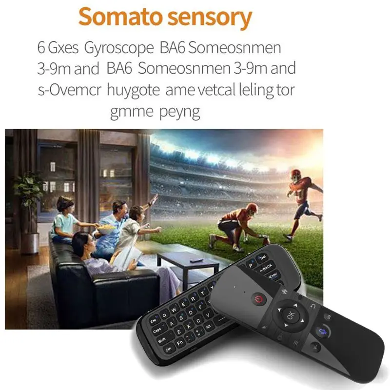 

M8 Backlit Air Mouse Smart Voice Remote Control 2.4G RF Wireless Keyboard L93A