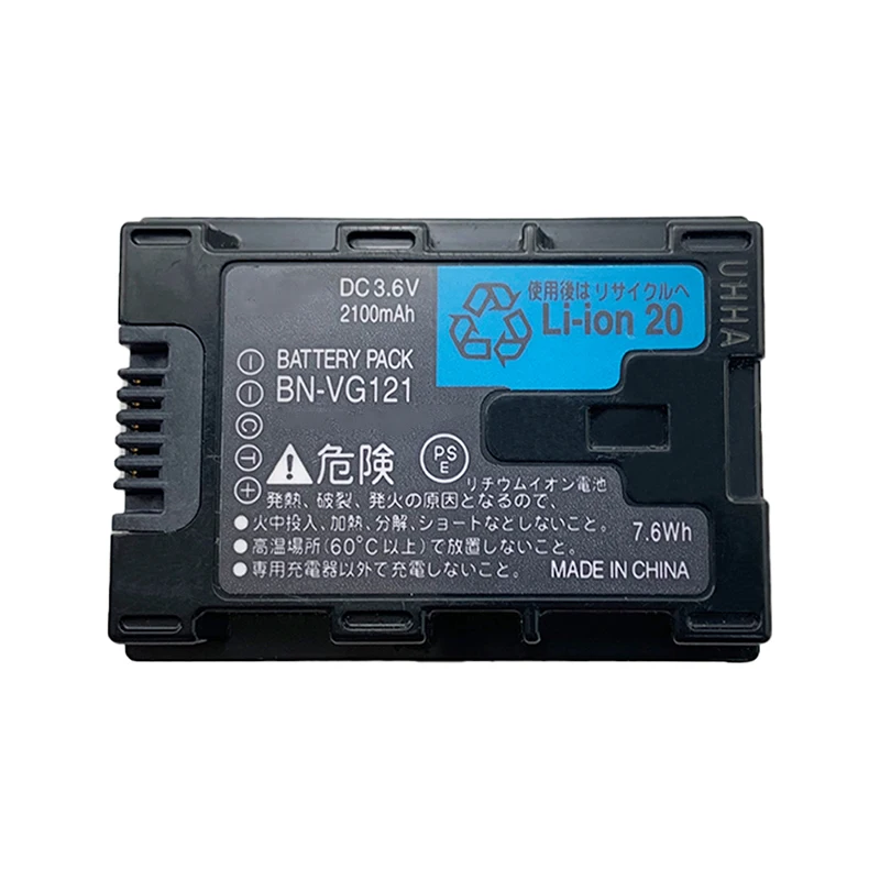 

BN-VG121 for JVC Everio GZ-E10 GZ-EX210 GZ-HD500 GZ-HM30 Camera Camcorder Battery BN-VG138 3.6V 2100mAh Li-Ion Data Battery