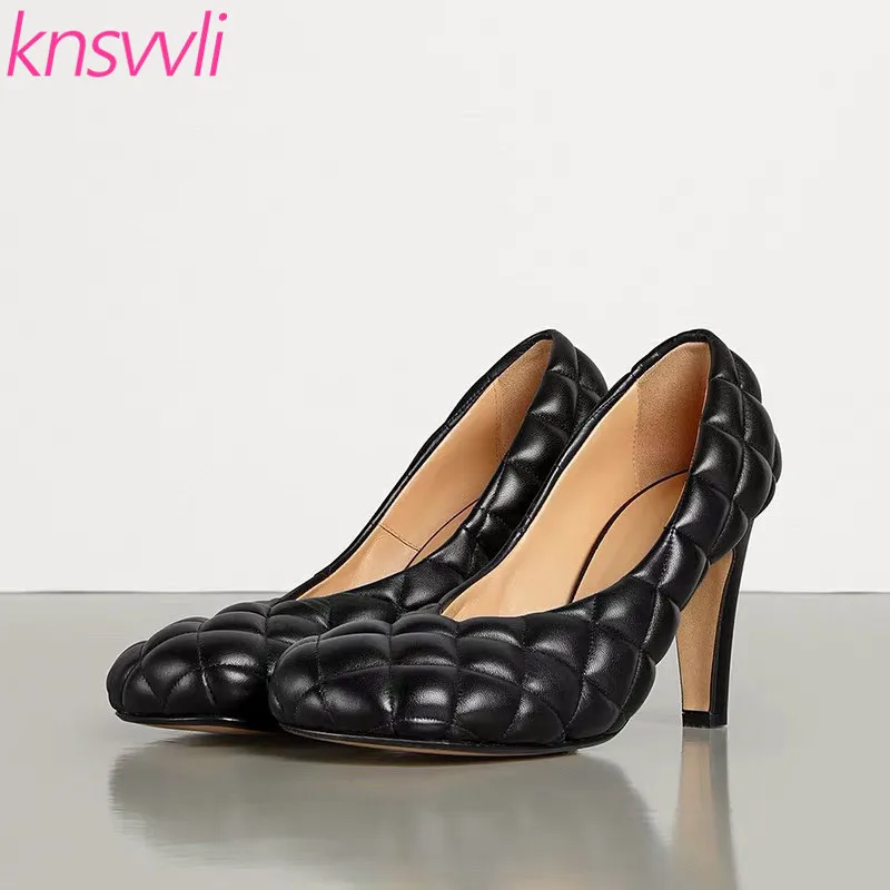 Knsvvli/Новинка пикантные женские туфли лодочки на высоком каблуке модельные из