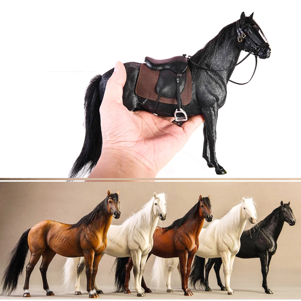 1/12 Scale Hannover Warm Blooded Model Simulation Horse Decoration Scale Model Exquisite Resin Model 21x6x20CM