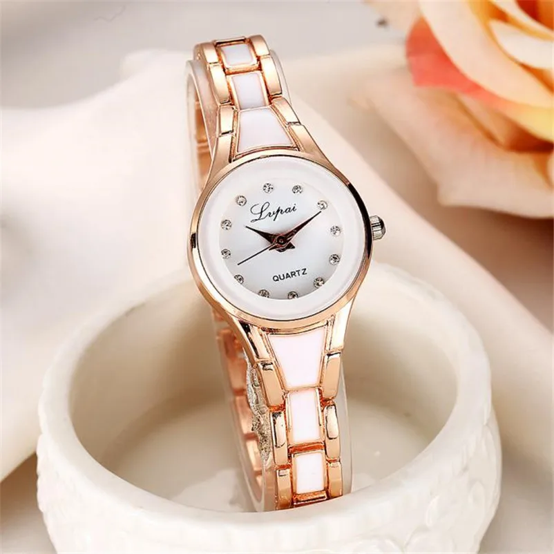 

Lvpai Brand Women Bracelet Watch Luxury Gold Crystal Golden Stainless Steel Analog Quartz Dress Wrist Watch Montre Femme Gift