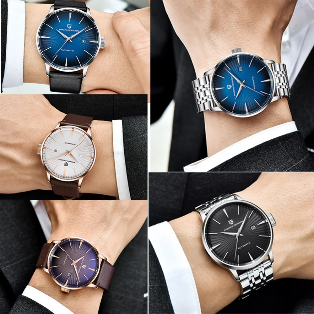 PAGANI, дизайнерские мужские часы, деловые, повседневные, деловые, водонепроницаемые, из нержавеющей стали, брендовые, Роскошные, Relogio, автоматические часы saat