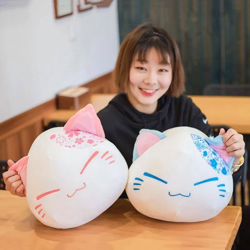 40 см Nemuneko Спящая кошка фигурка мягкая плюшевая кукла игрушки милая пятнистая