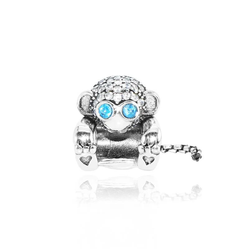 Новое поступление 100% бусины сверкающие кулоны с обезьянкой подходят к оригиналу
