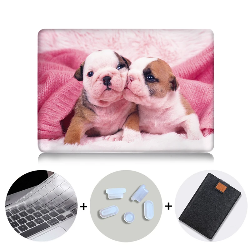 MB08 Чехол для ноутбука MTT, чехол для Macbook Air 11 13,3 Pro 13 15 retina, чехол с милой собакой для Apple Mac, чехол для книги, 12 дюймов, сумка для ноутбука - Цвет: MB08