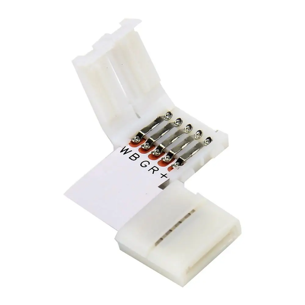 5 Pieces Pack L T X Shape RGBW LED Strip Light Pin Solderless Connector Mounting Bracket Clip for 10mm 5050 rgbw led strip | Лампы и