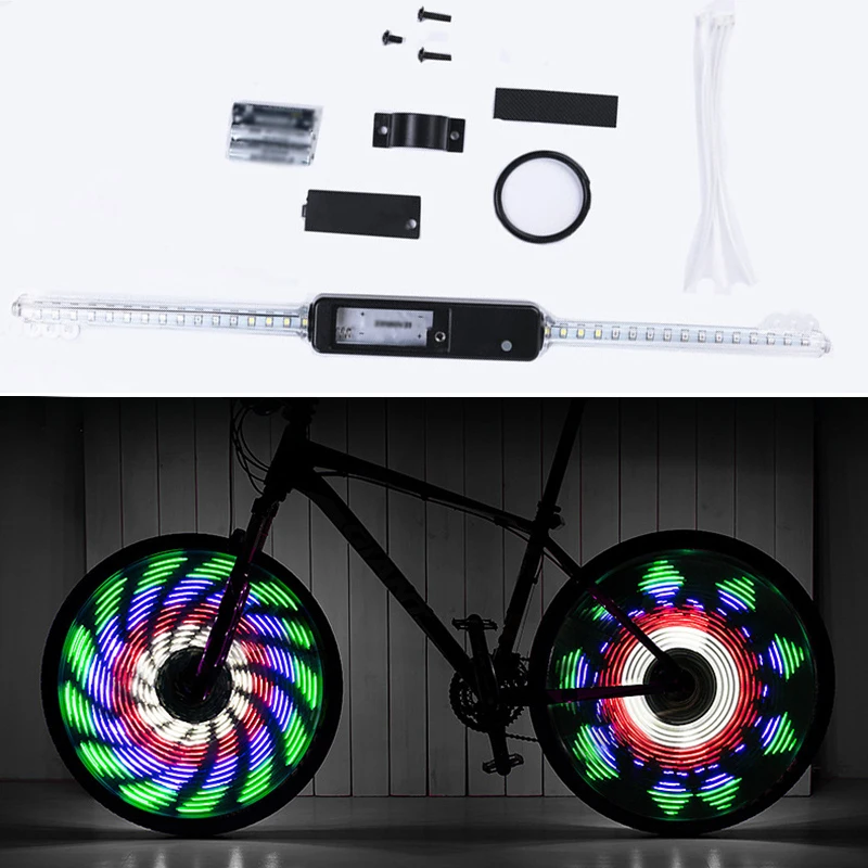 Велосипедов 64 светодиодный концентратор огни декоративные фонарик на колесные