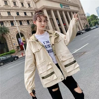 womens jacket new spring and autumn womens workwear wind loose korean style all match casual baseball uniform