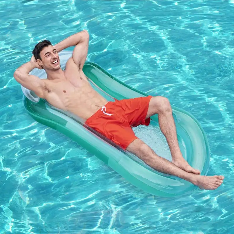 

Single Pool Swimming Air Mattress Summer Inflatable Floating Bed Lounge Chair Hammock Water Sport Dropship