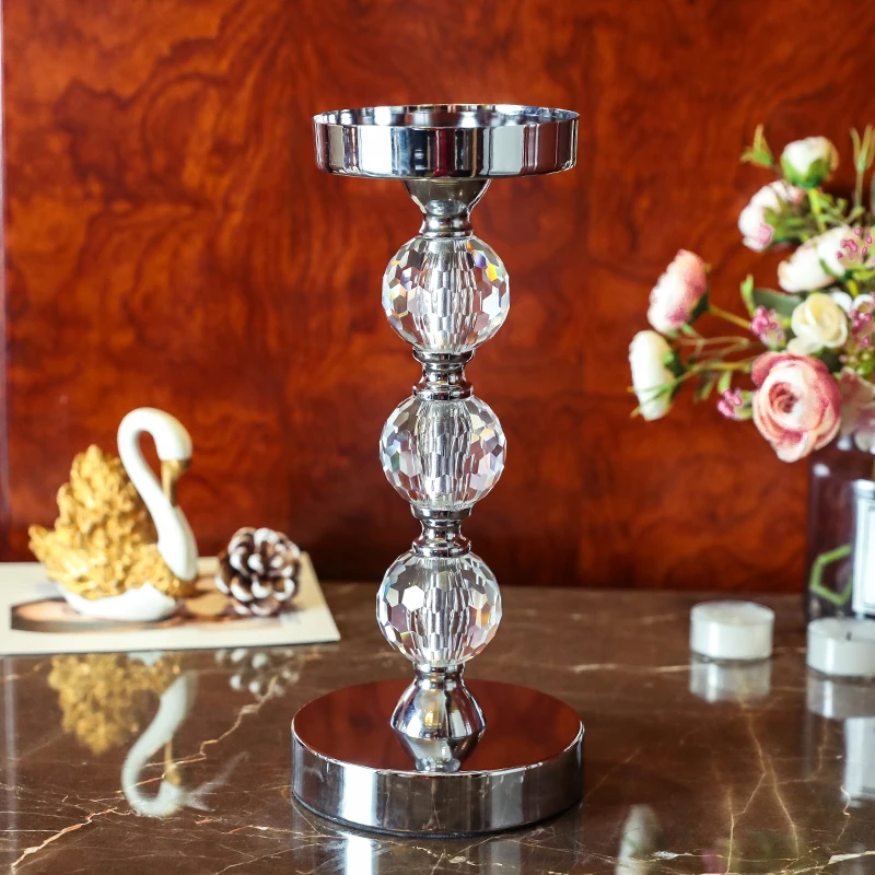 Комплект из 2 предметов с украшением в виде кристаллов подсвечник для свечи