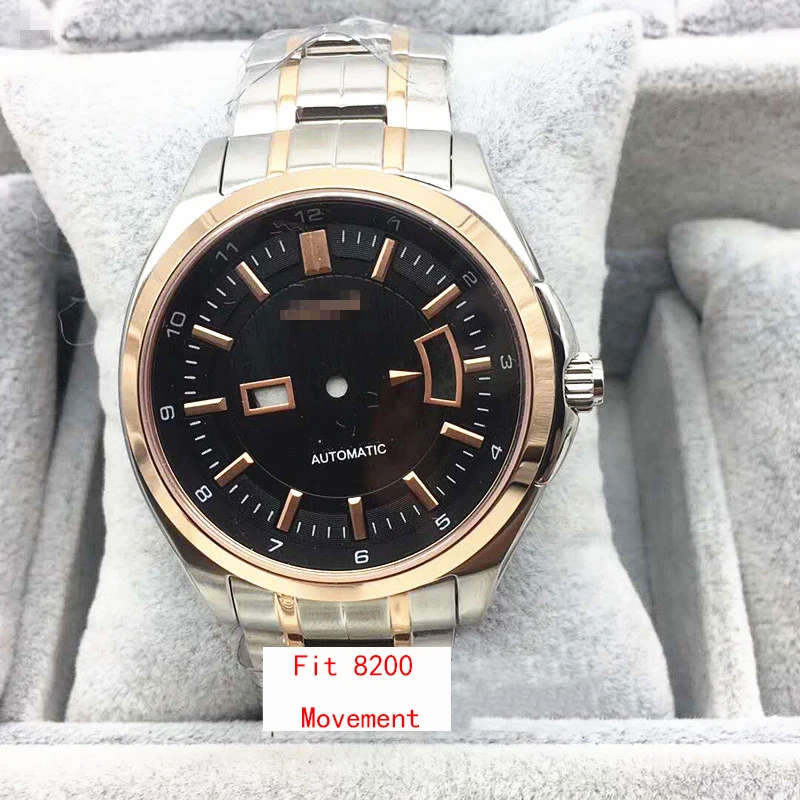 

FOR CITIZEN Watch Fit 8200 8205 Movement Case Set Watch Accessories Set Case Band Sapphire Hollow Out Solid Steel Strap 41MM