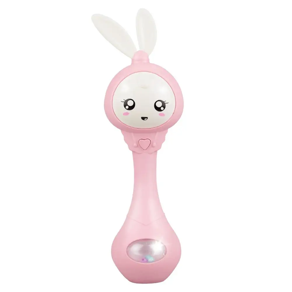 

Baby Rattles Sound Toys Cute Rabbit Rattles Infant Hand Bells with Music and Light Early Development Hand Grip Baby Toys Birt