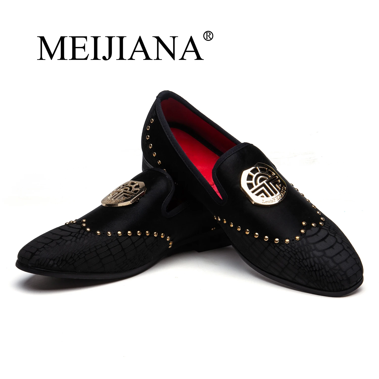 MEIJIANA Men Loafers Shoes Casual Fashion Luxury Handmade Black Wedding | Обувь