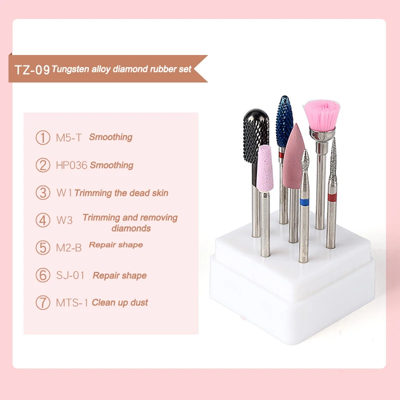 Новая керамическая дрель для маникюра из сплава набор керамических фрез ногтей