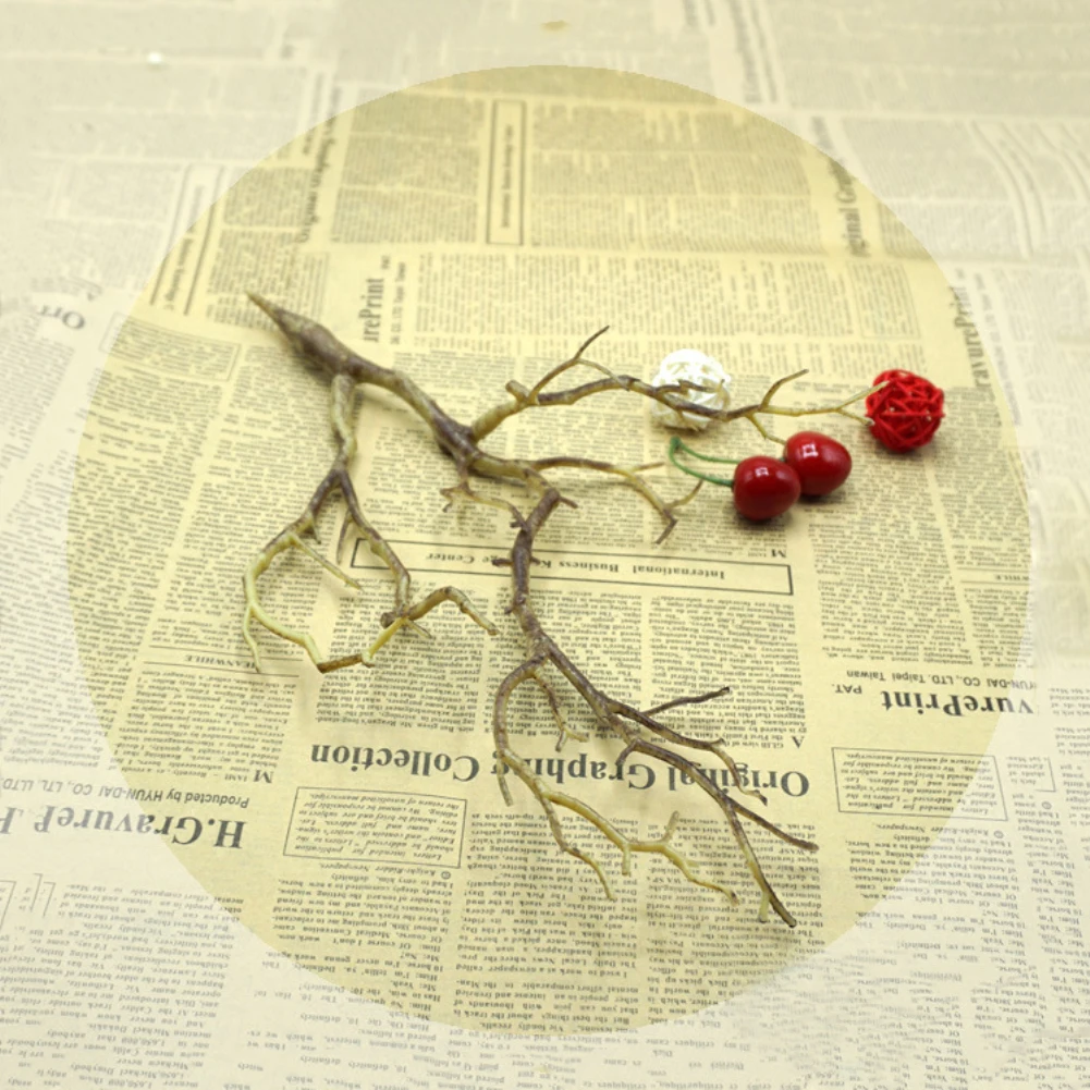 Маленькая сушеная ветка дерева искусственное растение сделай сам рукоделие