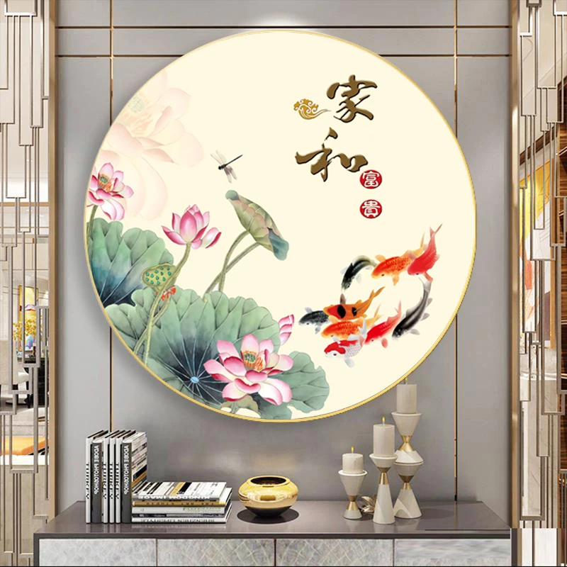 Набор для вышивки крестиком Lotus Nine Fish наборы рукоделия с напечатанным рисунком 11CT