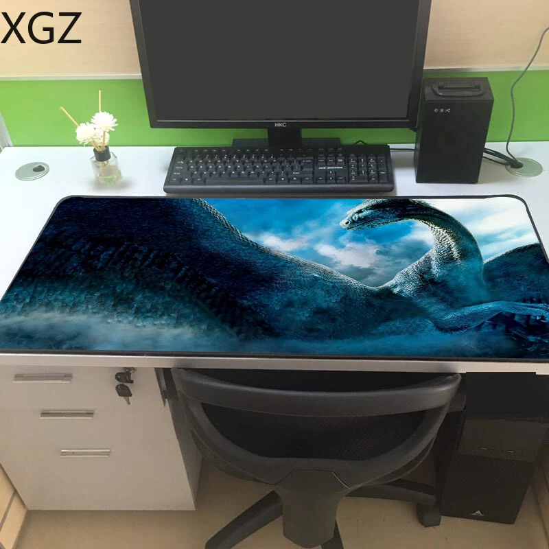 Большой игровой коврик для мыши XGZ Fantasy Dinosaur с идеальной блокировкой компьютерный