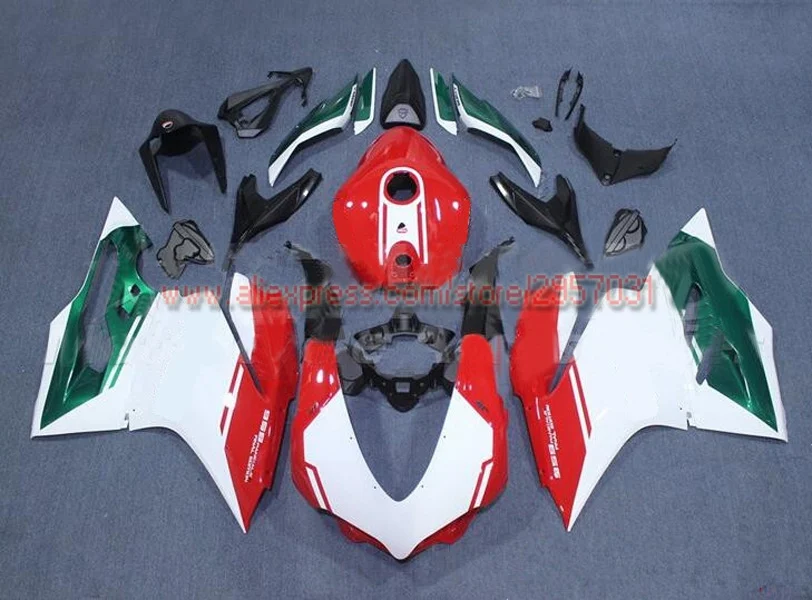 

Injection mold Bodywork for DUCATI 1199 1199S 1299 1299S 899 959 2015 2017 15 16 17 Custom Painting Fairing tim Green Red