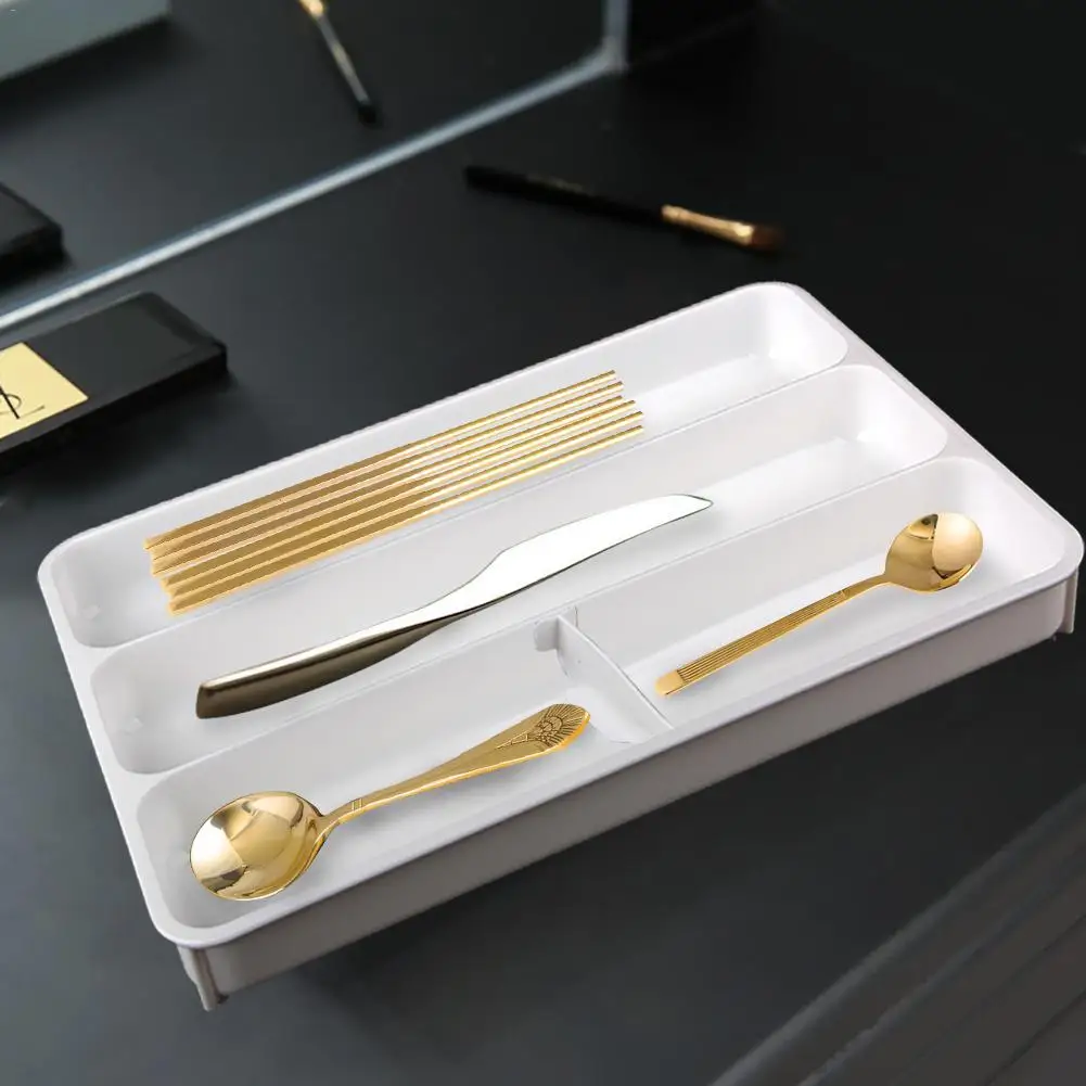 Домашний Ящик для хранения с возможностью расширения столовых приборов поднос