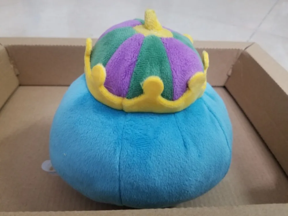 Dragon Quest-улыбка Slime плюшевые: король Slime мягкая игрушка