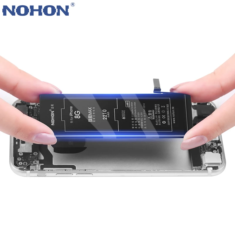 NOHON литий полимерная батарея для iPhone 8 7 6 5 SE iPhone8 iPhone7 iPhone6 iPhone5 5G 6G 7G 8G Бесплатные