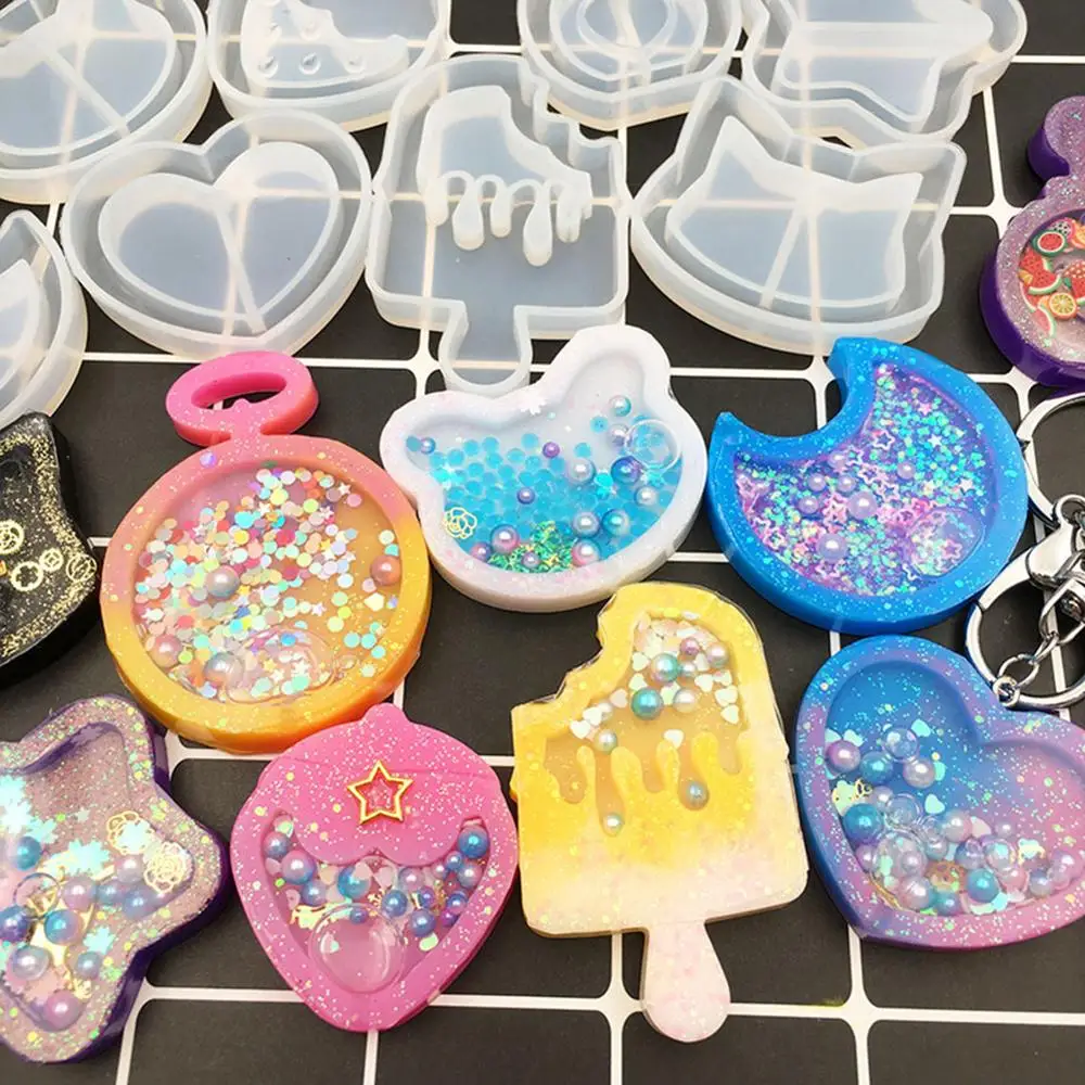 Модные креативные силиконовые формы разной сделай сам цепочка для ключей