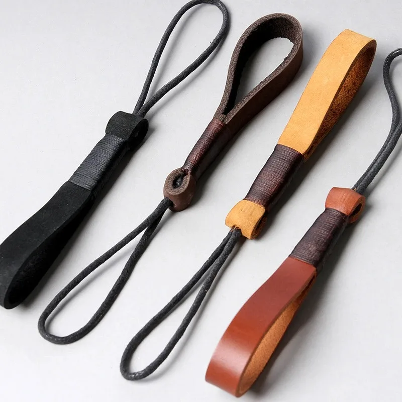 Брелок ручной работы из натуральной кожи для автомобиля подвеска ключа с