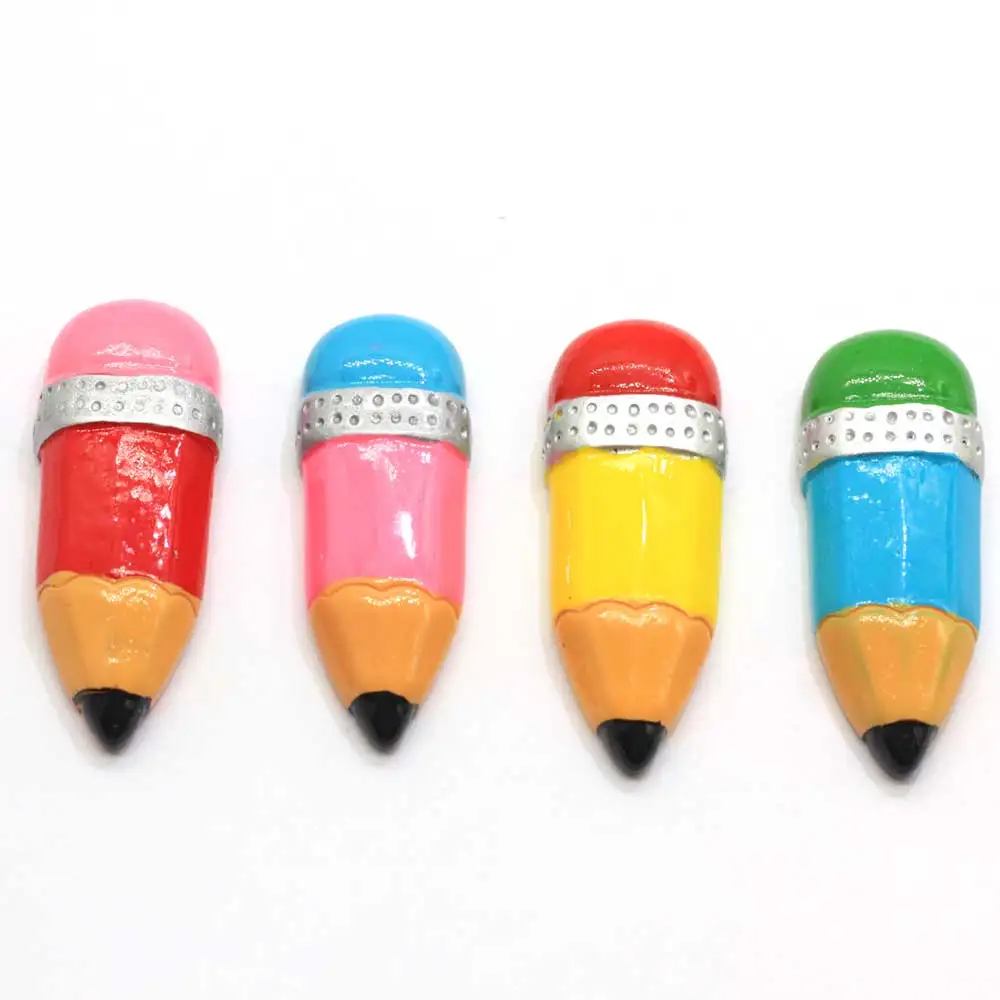 

Большой Радужный карандаш Kawaii, декоративное изделие из смолы, плоская спина, кабошон, украшения «сделай сам» для скрапбукинга, аксессуары д...