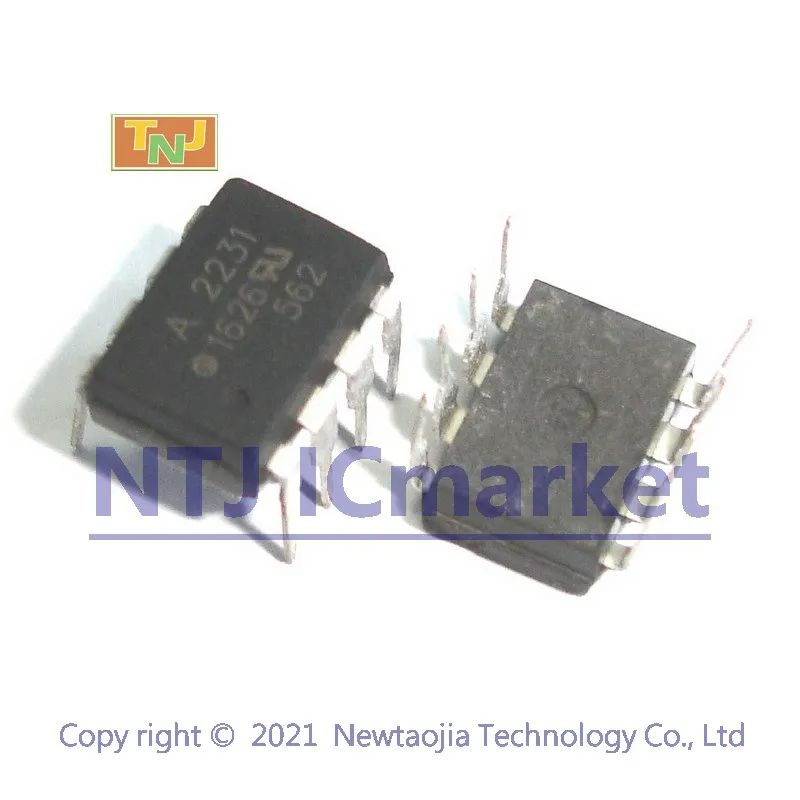 10 шт. HCPL-2231 DIP-8 HCPL2231 A2231 низкая Вход ток логический оптопары |