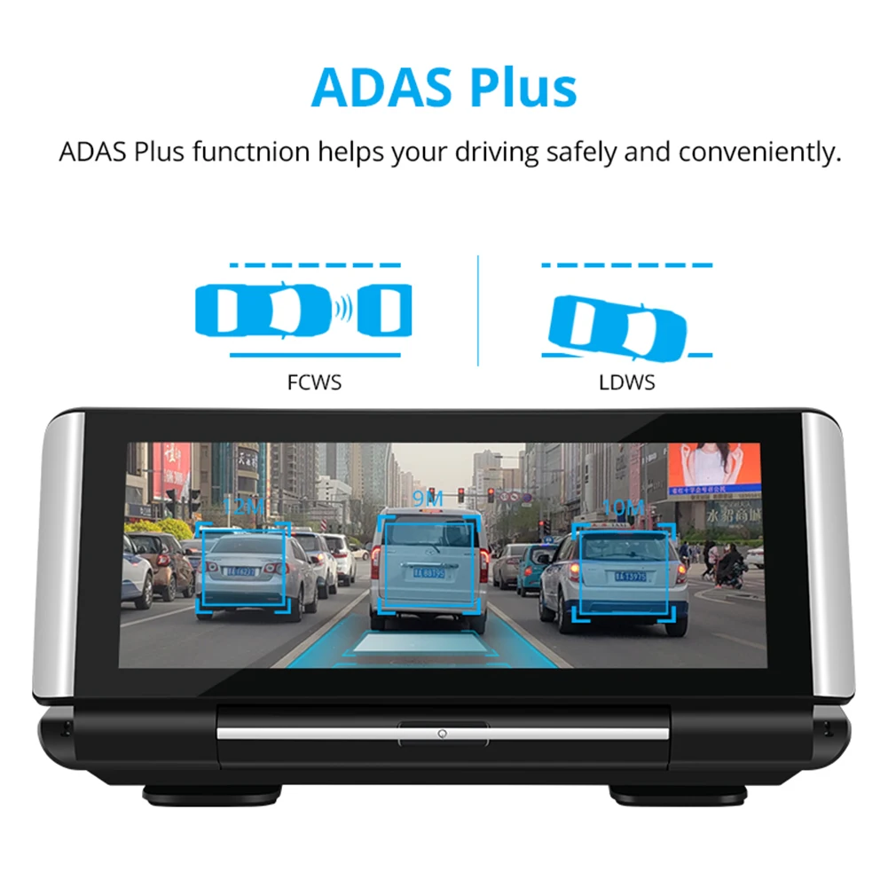

Anfilite 7 Inch 4G Android 8.1 Car Video Driving Camera Recorder Dvr 2Gb + 16Gb Gps Navigator Adas Auto Video Recorder dual Lens
