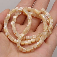 hot sale 2021 new natural shell beads yellow square fashion high quality beaded jewelry for jewelry making necklace bracelet