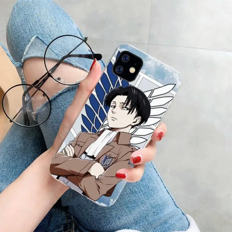 NBDRUICAI атака на Титанов аниме ТПУ Черный чехол для телефона Корпус iPhone 11 pro XS MAX 8 7 6 6S