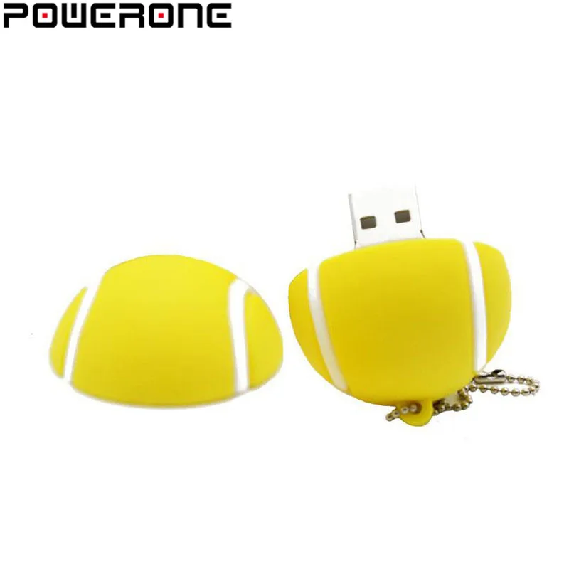 POWERONE спортивный мяч usb флэш накопитель 64 ГБ 16 32 карта памяти Баскетбол Pendrive футбол