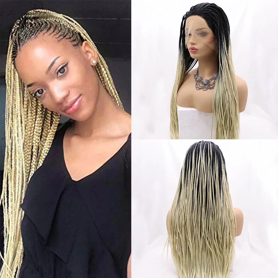 

613 Ombre black color glue wigs lace hairpiece hair ponytails natural weaving synthetic wig head