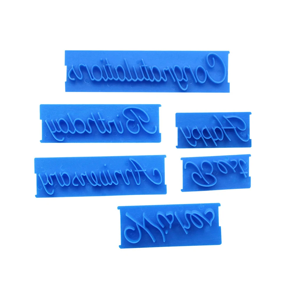 6 шт. буквенный алфавит печенье печать тиснение резак набор подарок помадка