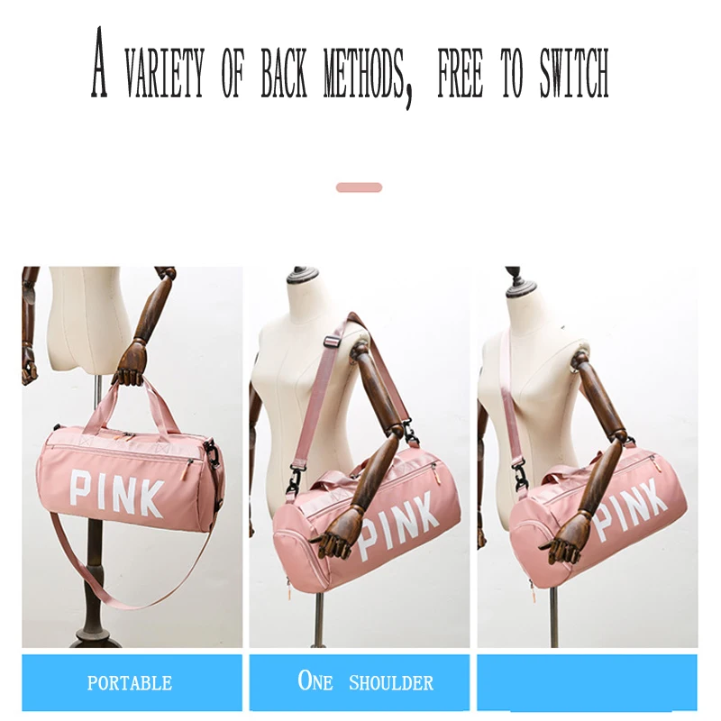 Large Capacity Women Travel Bag Female Fitness Dry and wet separation Training Duffle Bag for Trip Waterproof Gym Sport Bag