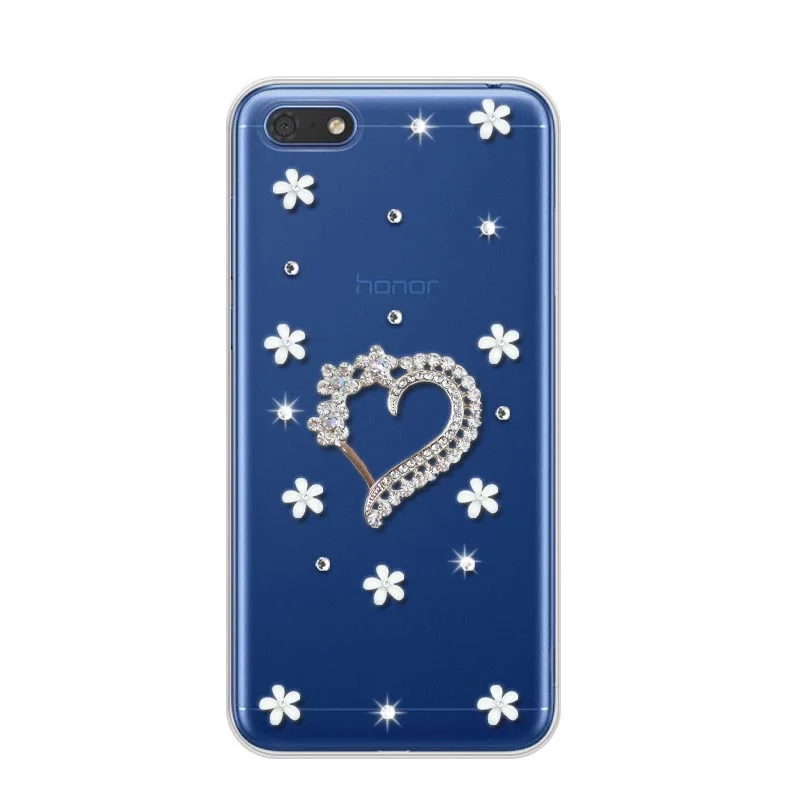 

For Huawei Y5 2018 Case For Huawei Y5 Lite 2018 Y5 Prime 2018 Case Glitter crystal Silicone back Cover Cute Funda Coque Y 5 2018