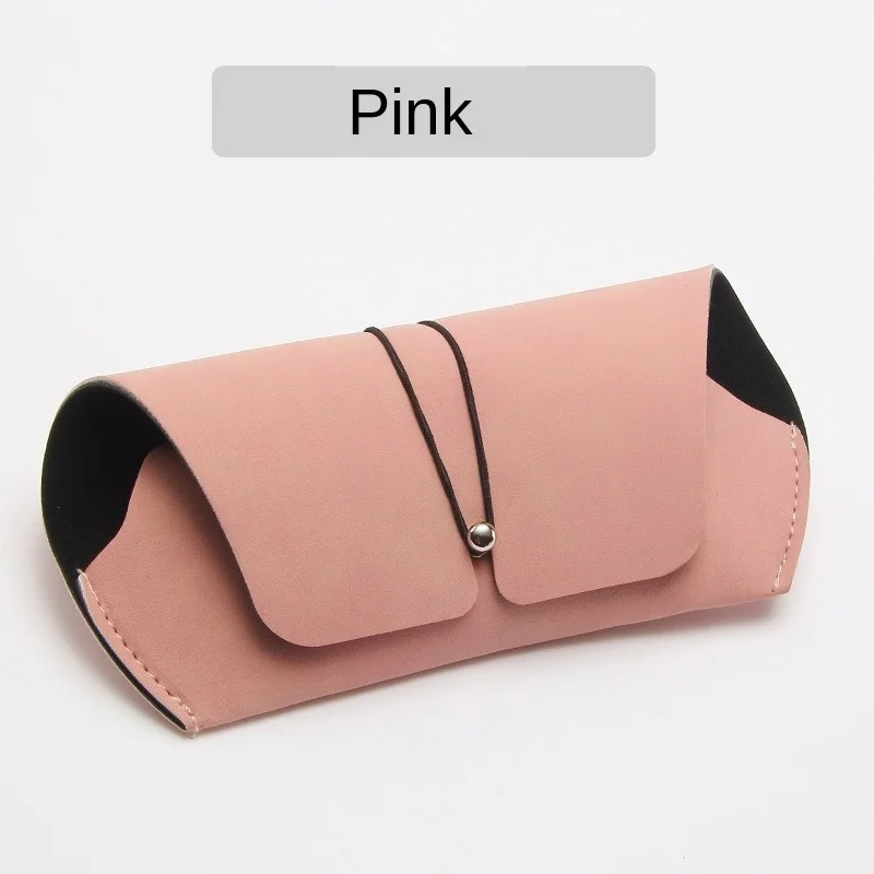

HUHAITANG New Fashion Lens Case Scrub Purse Leather Box Ladies Elegant Sunglasses Case Elegant Portable Storage Box